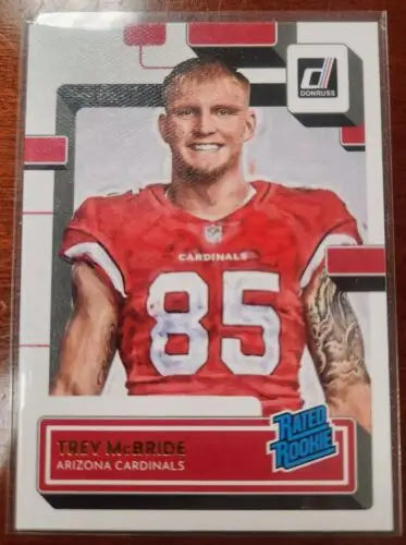 Trey McBride rookie football card from Arizona Cardinals card rookie lot collection