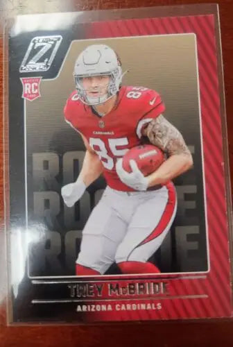 Trey McBride Arizona Cardinals rookie card from NFL card rookie lot collection