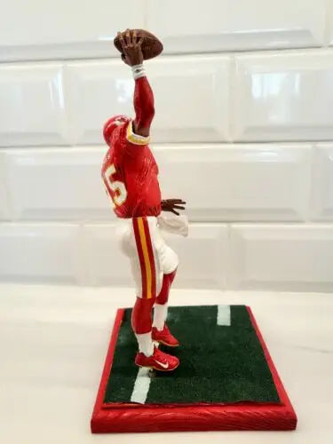 NFL Custom McFarlane Patrick Mahomes KC Chiefs Action Figure with Super Bowl Trophy