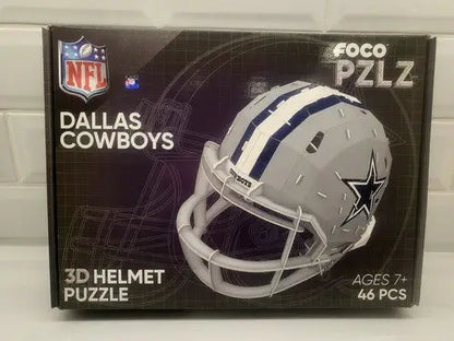 NFL Dallas Cowboys 3D helmet puzzle FOCO PLZL featuring Cowboys 3D helmet for fans