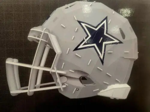 Dallas Cowboys football helmet from FOCO PLZL, a detailed Cowboys 3D helmet replica