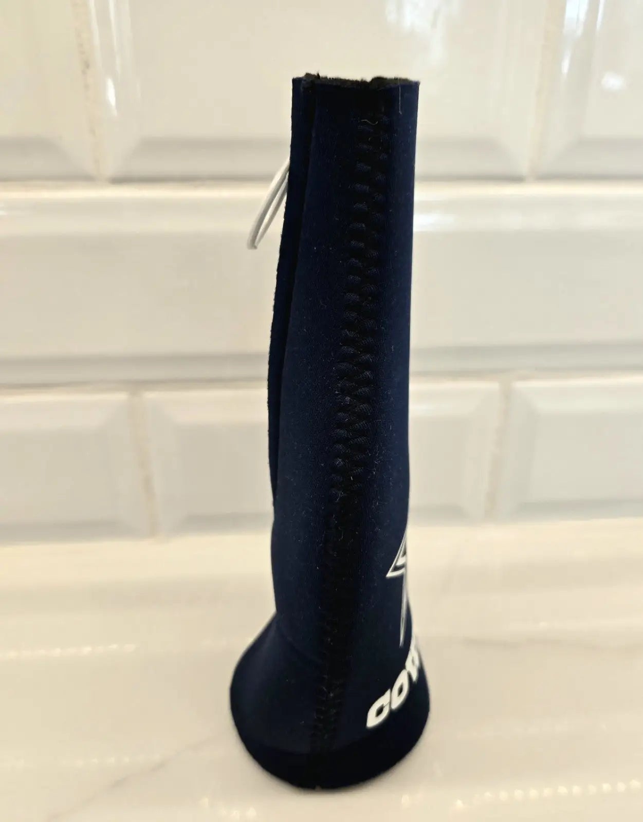 Dark blue neoprene golf club cover for NFL Dallas Cowboys Bottle Holder Koozie Blue