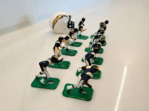 NFL New San Diego Chargers electronic football figurines and helmet in blue uniforms
