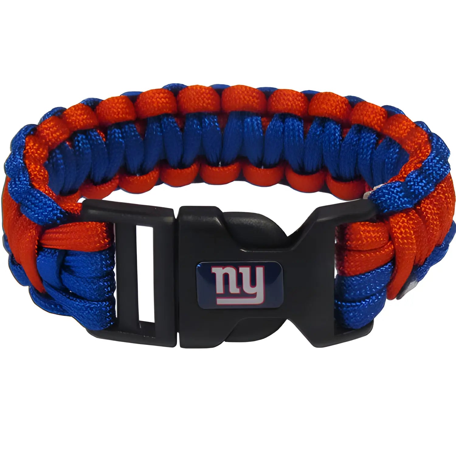 NFL Officially Licensed Paracord Survival Bracelet in team colored New York Giants with logo