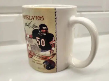NFL Signed Ceramic Coffee Mug featuring Tommy McDonald and a football player design