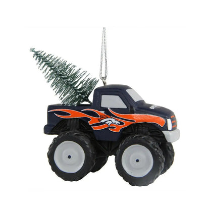 Monster truck ornament with pine tree for NFL Team Monster Truck Ornament Choose Your Team