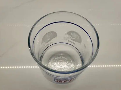 Clear glass with blue trim for NFL Vintage National Football Conference Western Division