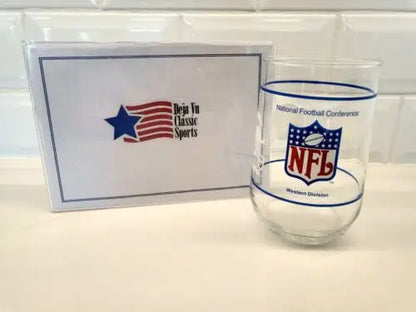 NFL Vintage National Football Conference Western Division glass for beverages