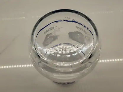 Clear glass spherical vase for NFL Vintage National Football Conference Western Division