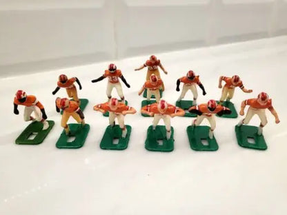 Vintage electric football figures of NFL Tampa Bay Buccaneers electronic football players