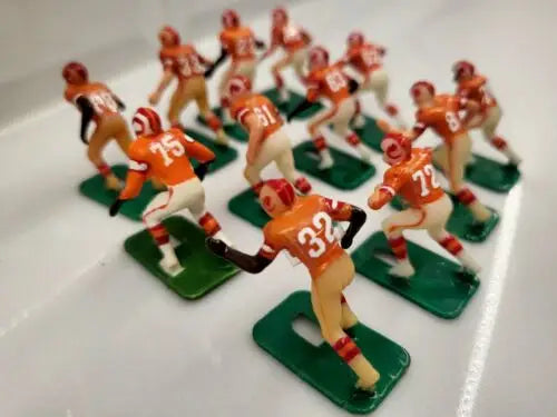 Toy football players for NFL Vintage Tudor 11 Tampa Bay Buccaneers electronic football game