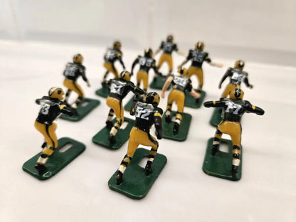 Miniature football player figurines of Green Bay Packers for NFL Vintage Tudor Black Shoe