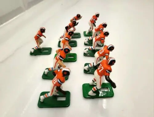 Vintage NFL Vtg 1970’s Tudor 11 Denver Broncos Electronic Football Player Set Orange