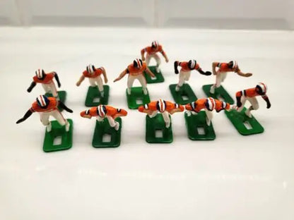 Miniature football player figurines in NFL Vtg 1970’s Tudor Denver Broncos Electronic set