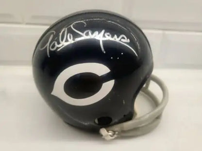 Signed Gale Sayers Chicago Bears Mini-Helmet with COA for collectors and fans