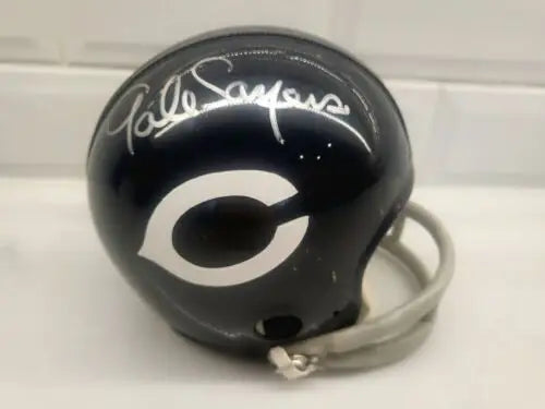 Signed Gale Sayers Chicago Bears Mini-Helmet with COA for collectors and fans