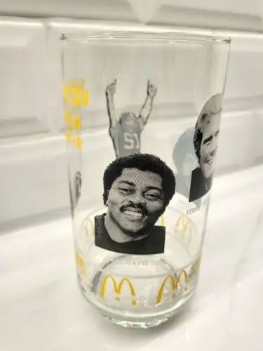 McDonald’s NFL Vtg Superbowl XIV Pittsburgh Steelers player collector’s glass