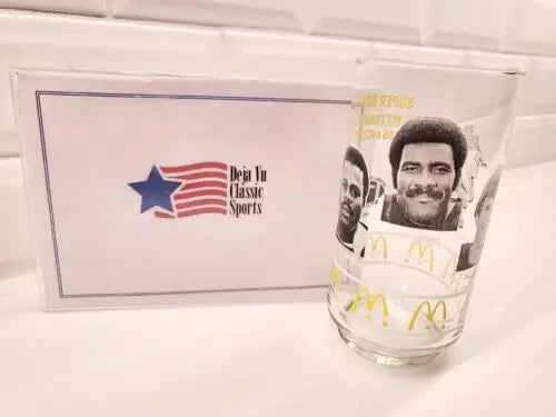 Pittsburgh Steelers Commemorative Glass from McDonald’s featuring NBA player design