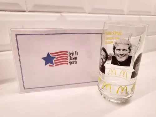 NFL Vtg Superbowl XIV Pittsburgh Steelers McDonald’s commemorative sports glass