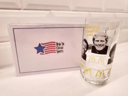 NFL Vtg Superbowl XIV Pittsburgh Steelers McDonald’s commemorative sports glass