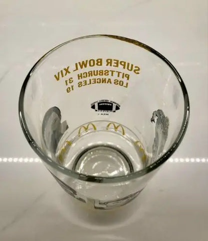 Pittsburgh Steelers Super Bowl XIV commemorative glass officially licensed by NFL