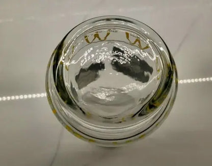 Glass jar with gold accents from NFL Vtg Superbowl XIV Pittsburgh Steelers memorabilia