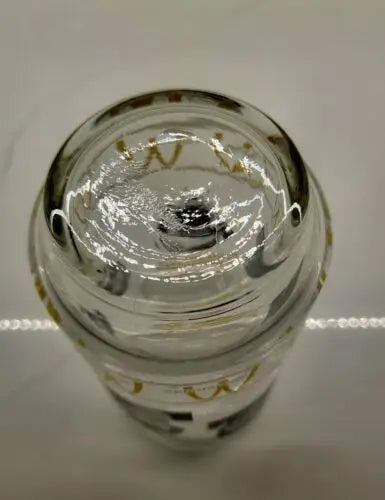 Clear glass with gold accents from Pittsburgh Steelers Commemorative Glass, officially licensed