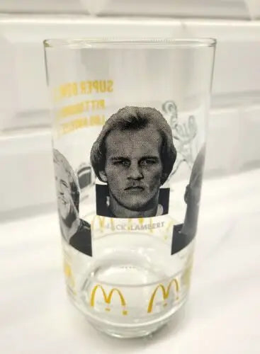 McDonald’s NFL Vtg Superbowl XIV Pittsburgh Steelers Commemorative Players Glass