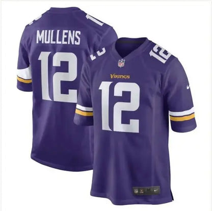 Purple Nick Mullens Minnesota Vikings Nike Game Player Jersey featuring #12 football jersey