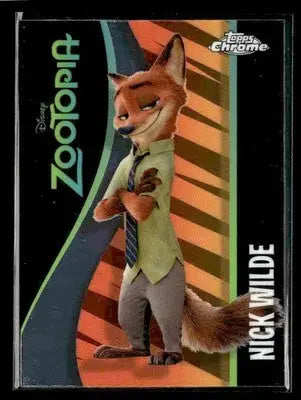 ? Nick Wilde — 2025 Topps Chrome Disney Zootopia Icons #ZI-5 ? - Trading Card