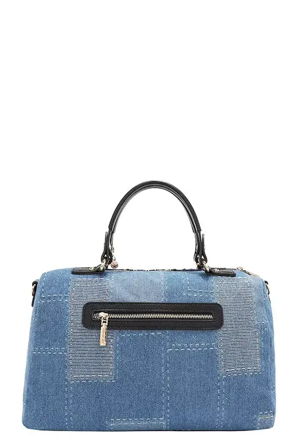 Nicole Lee USA Bosque De Amor Denim Boston Bag - BOSQUE DE AMOR / OS
