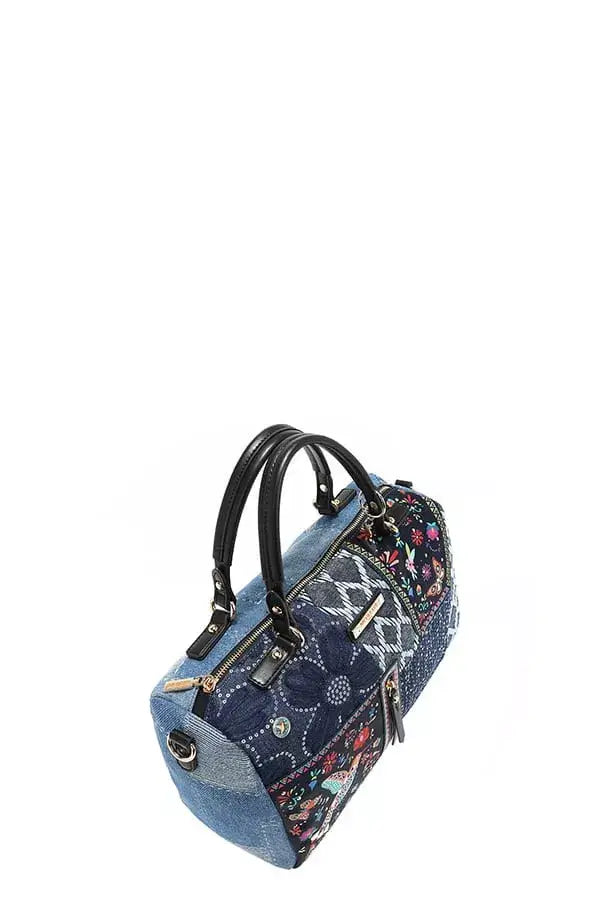 Nicole Lee USA Bosque De Amor Denim Boston Bag - BOSQUE DE AMOR / OS