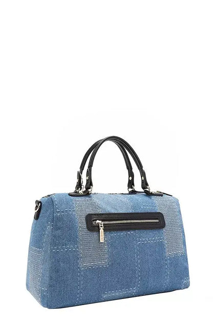 Nicole Lee USA Bosque De Amor Denim Boston Bag - BOSQUE DE AMOR / OS