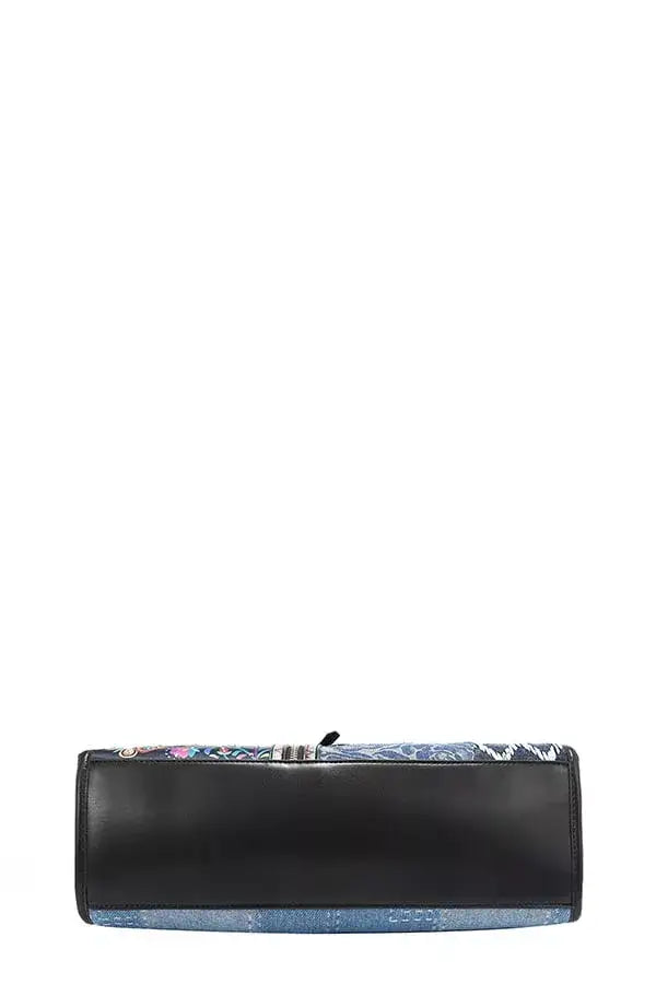 Nicole Lee USA Bosque de Amor Denim Tote Bag - BOSQUE DE AMOR / OS - Denim Tote Bag