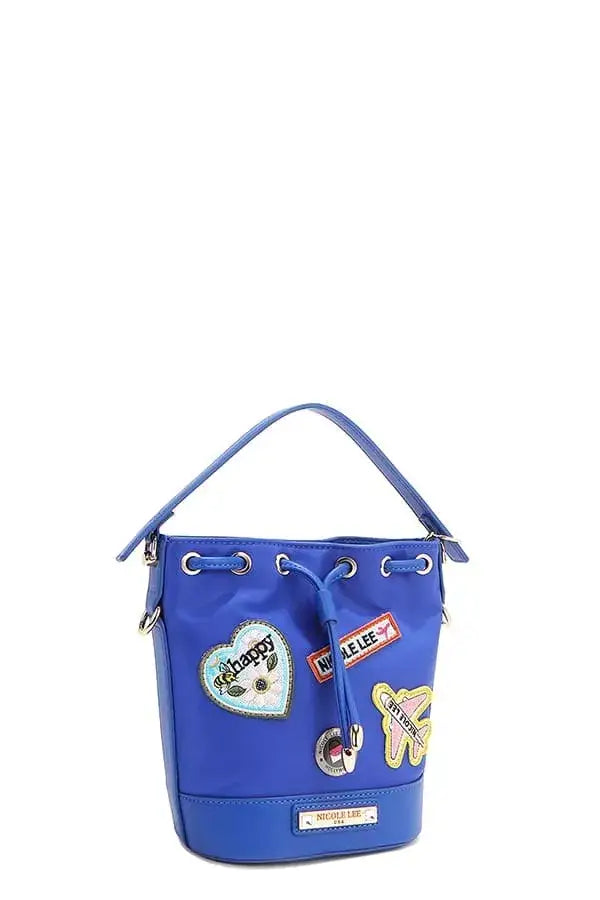 Nicole Lee USA Color Patch Bucket Bag