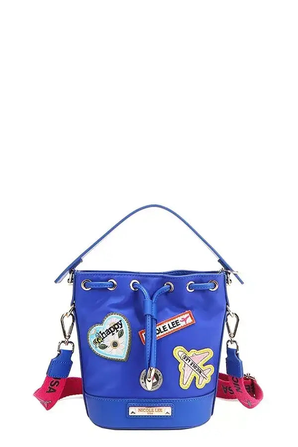Nicole Lee USA Color Patch Bucket Bag
