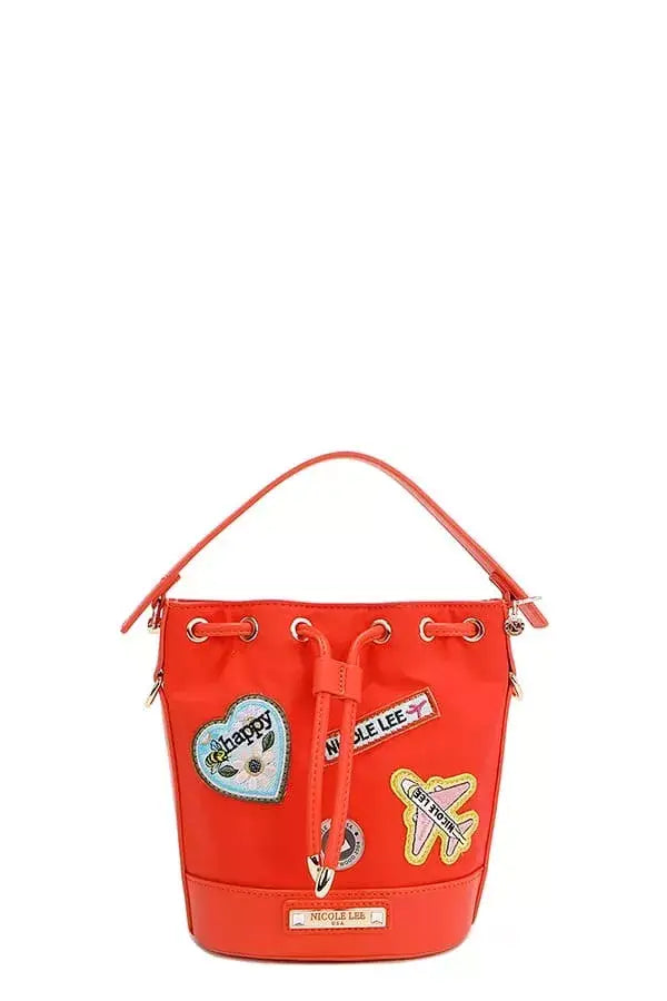 Nicole Lee USA Color Patch Bucket Bag