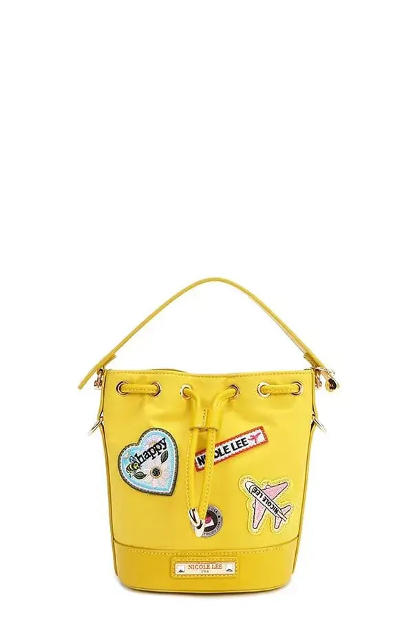 Nicole Lee USA Color Patch Bucket Bag