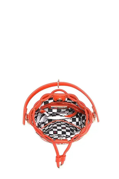 Nicole Lee USA Color Patch Bucket Bag