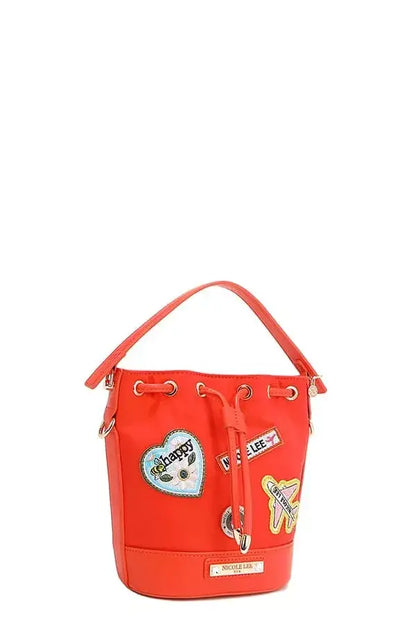 Nicole Lee USA Color Patch Bucket Bag