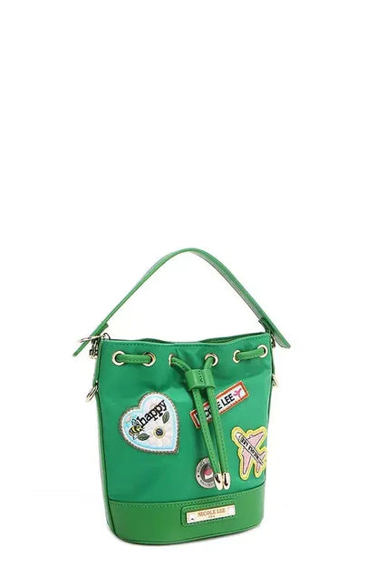 Nicole Lee USA Color Patch Bucket Bag