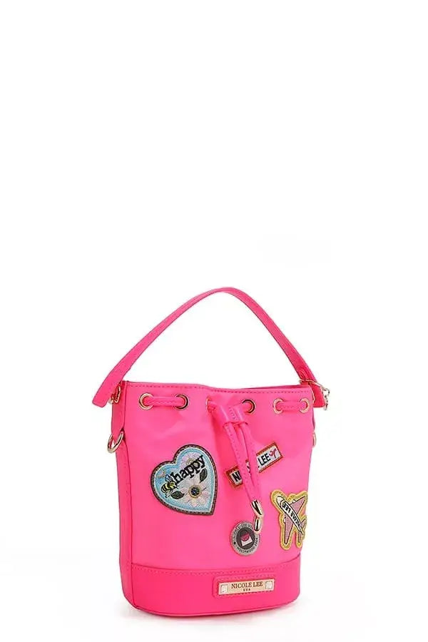 Nicole Lee USA Color Patch Bucket Bag
