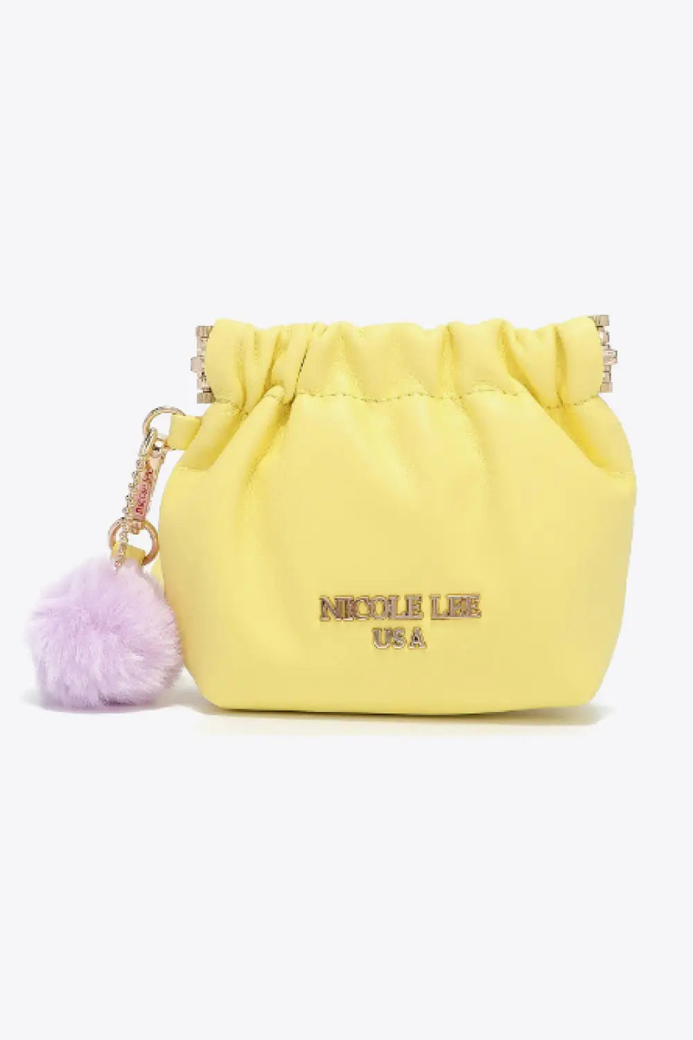 Nicole Lee USA Faux Leather Pouch - Banana Yellow / One Size
