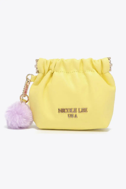 Nicole Lee USA Faux Leather Pouch - Banana Yellow / One Size