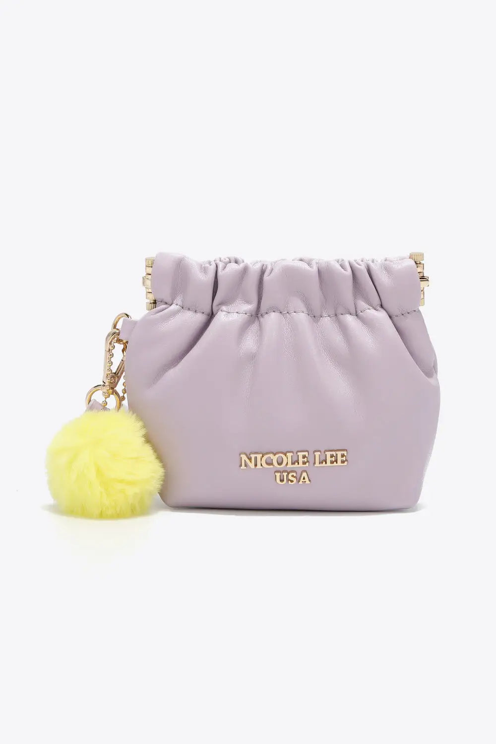 Nicole Lee USA Faux Leather Pouch - Lavender / One Size