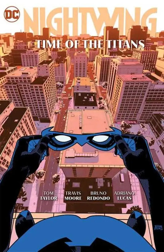 Nightwing comic book cover from Nightwing 2021 TPB Volume 05 showcasing dark crisis and Dick’s time