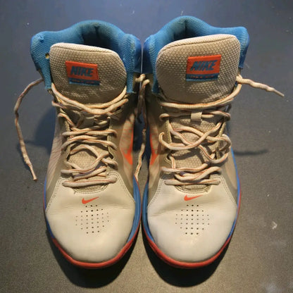 Nike Air Max Hyperdunk 2011 Low 524041-009 Blue Red Basketball Shoes Size 10.5