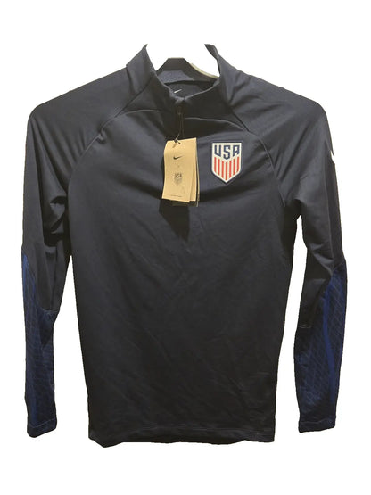 Black Nike Dri-Fit USA slim fit jacket for soccer training, ¼-Zip, XS BNWT