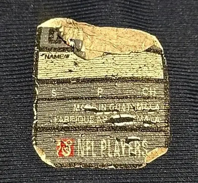 Worn clothing tag on Nike Ezekiel Elliott Cowboys Jersey #21 Blue Size Small