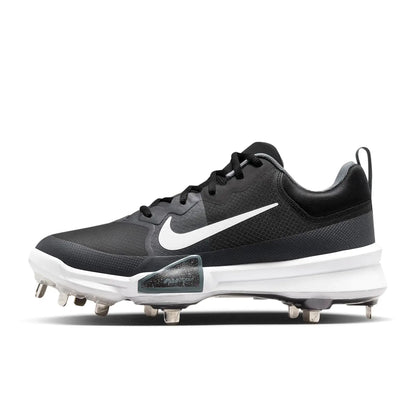 Black and white Nike Force Zoom Trout 9 Elite Low Metal Baseball Cleats for baseball cleats